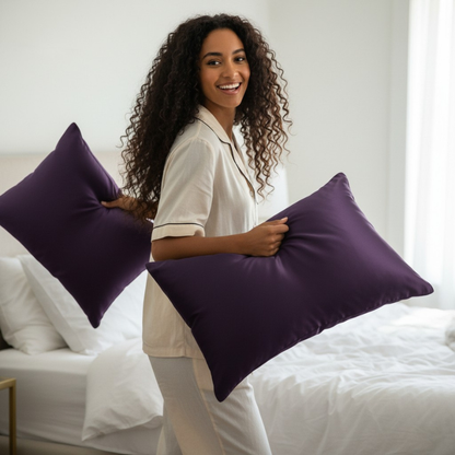 TAIE D’OREILLER PURE SOIE DE MÛRIER 100%