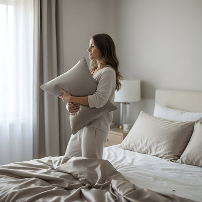 TAIE D’OREILLER PURE SOIE DE MÛRIER 100%